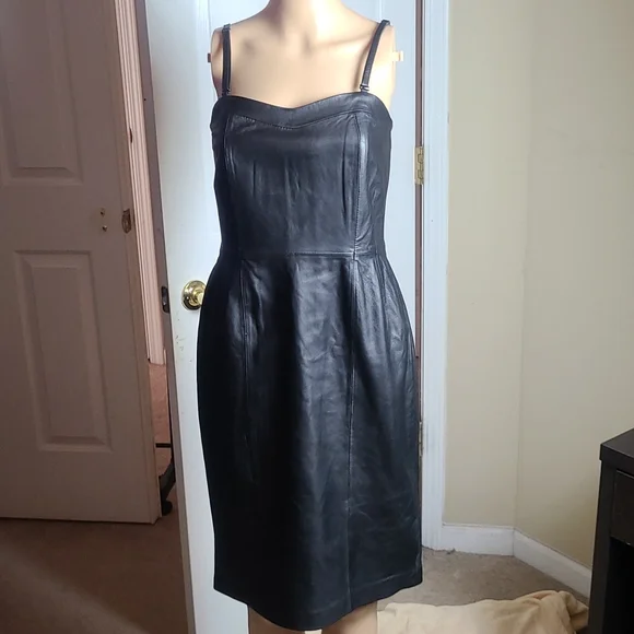 Apart Leather Dress 👗 😍 - Picture 1 of 6